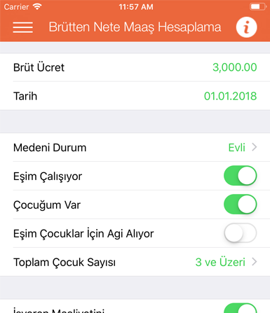 İşte Asistan Hesap Sihirbazı